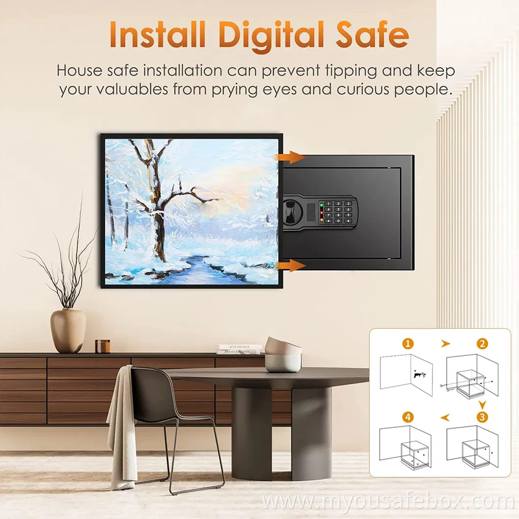 Digital Security Safe Box Cach Safe Lock Safe for Home Office Hotel (DHS4520)